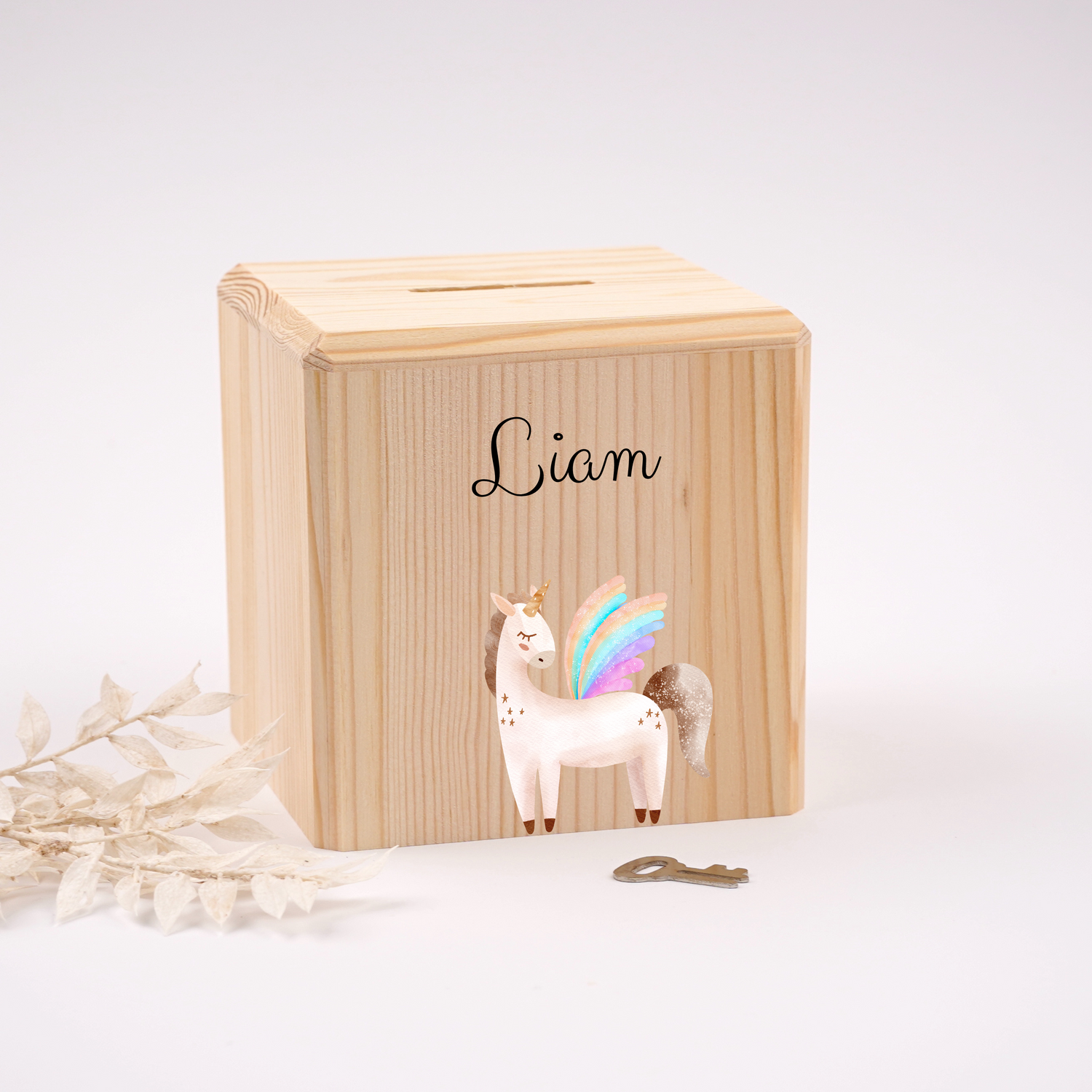 Sparbox mit Einhorn Geschenkidee