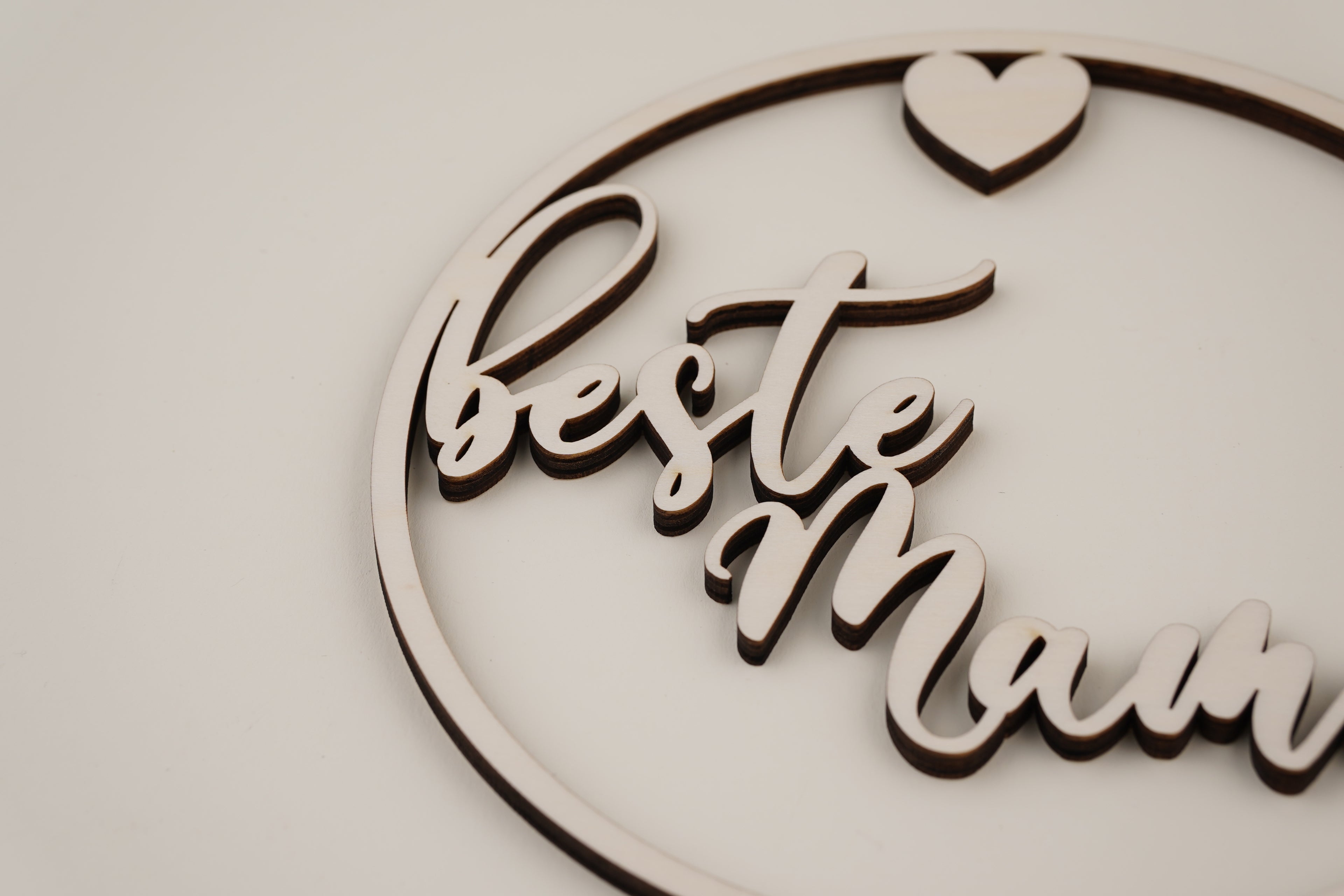 Holzschild, beste Mama, bester Papa - HOLZKINO