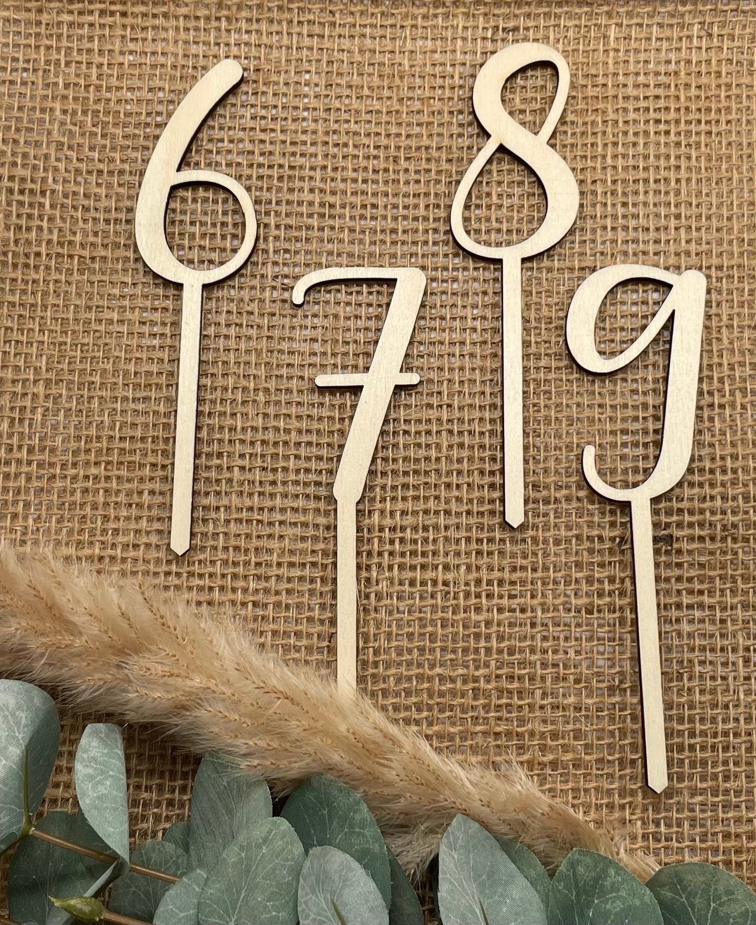 Cake Topper Zahlen Geburtstag - HOLZKINO