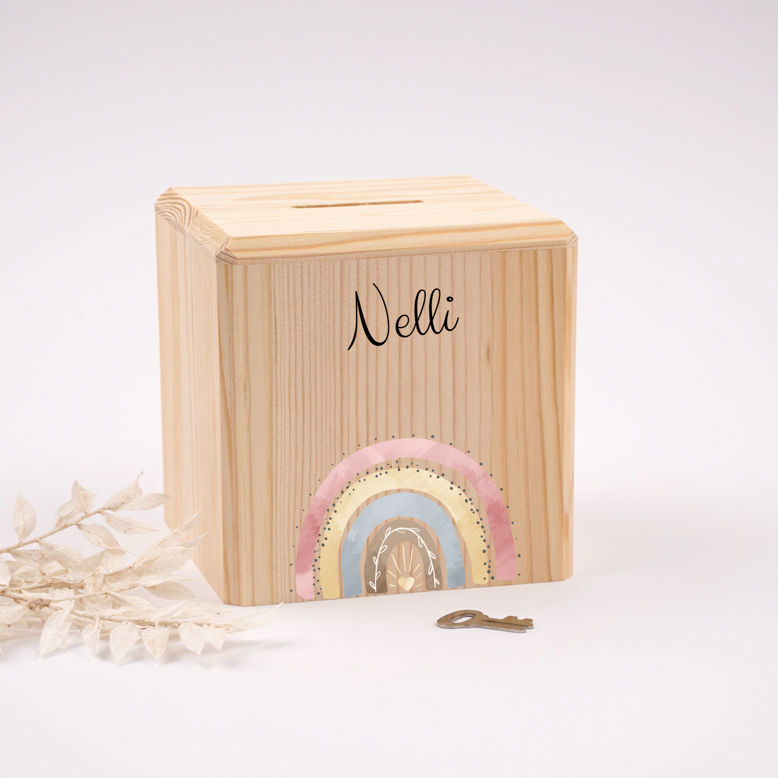 Spardose mit Namen personalisiert, Geschenkidee Baby