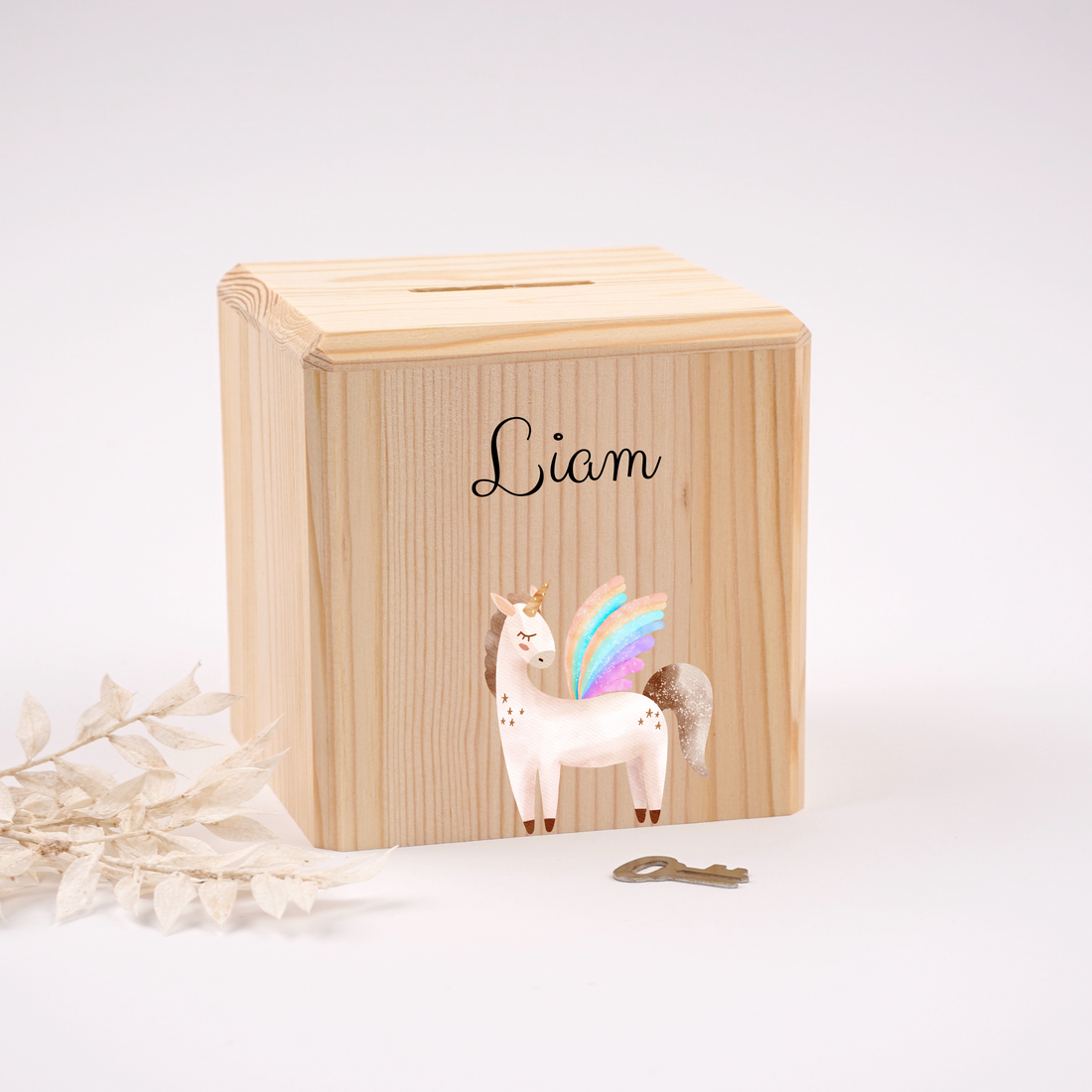 Sparbox mit Einhorn Geschenkidee