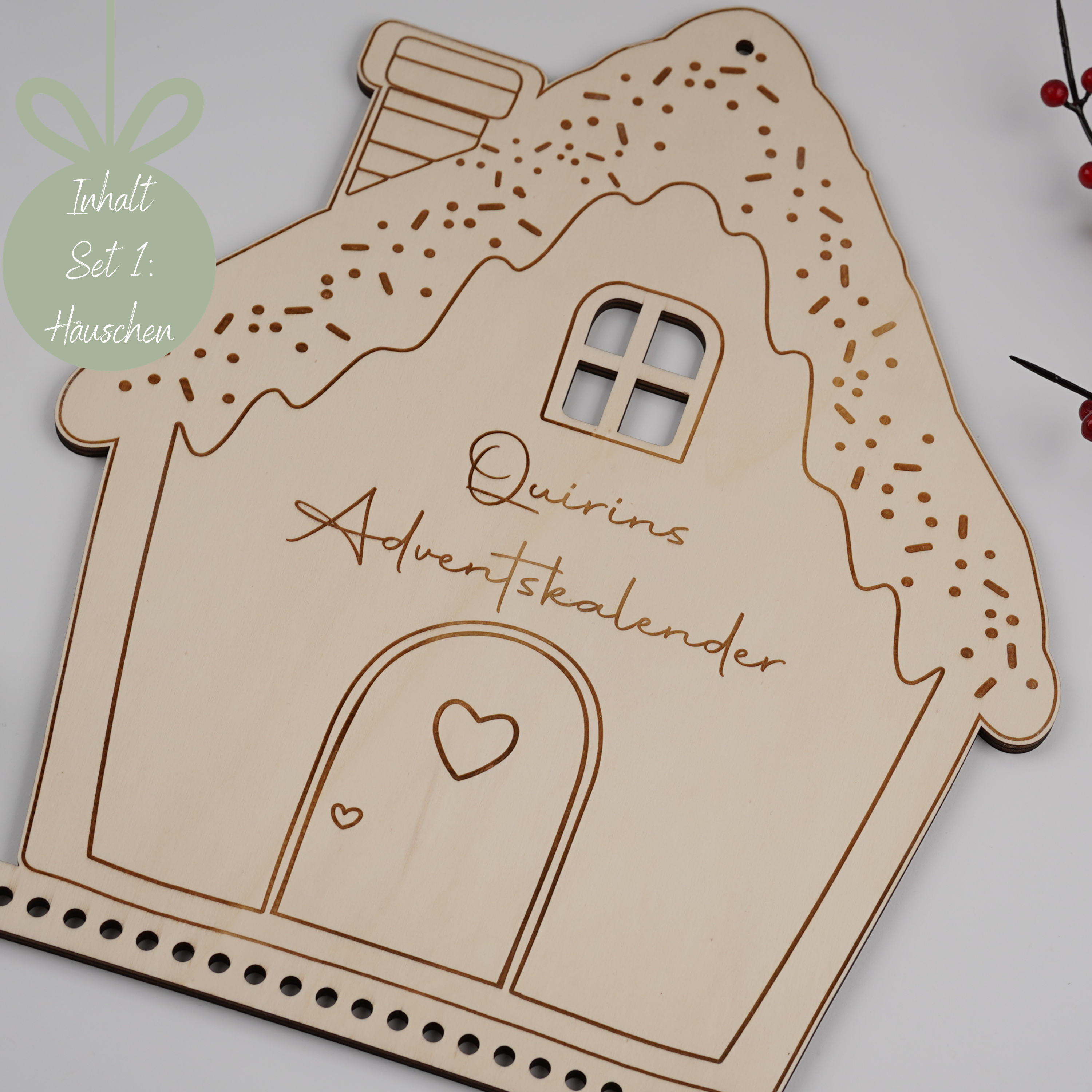 Lebkuchenhaus Adventskalender - HOLZKINO