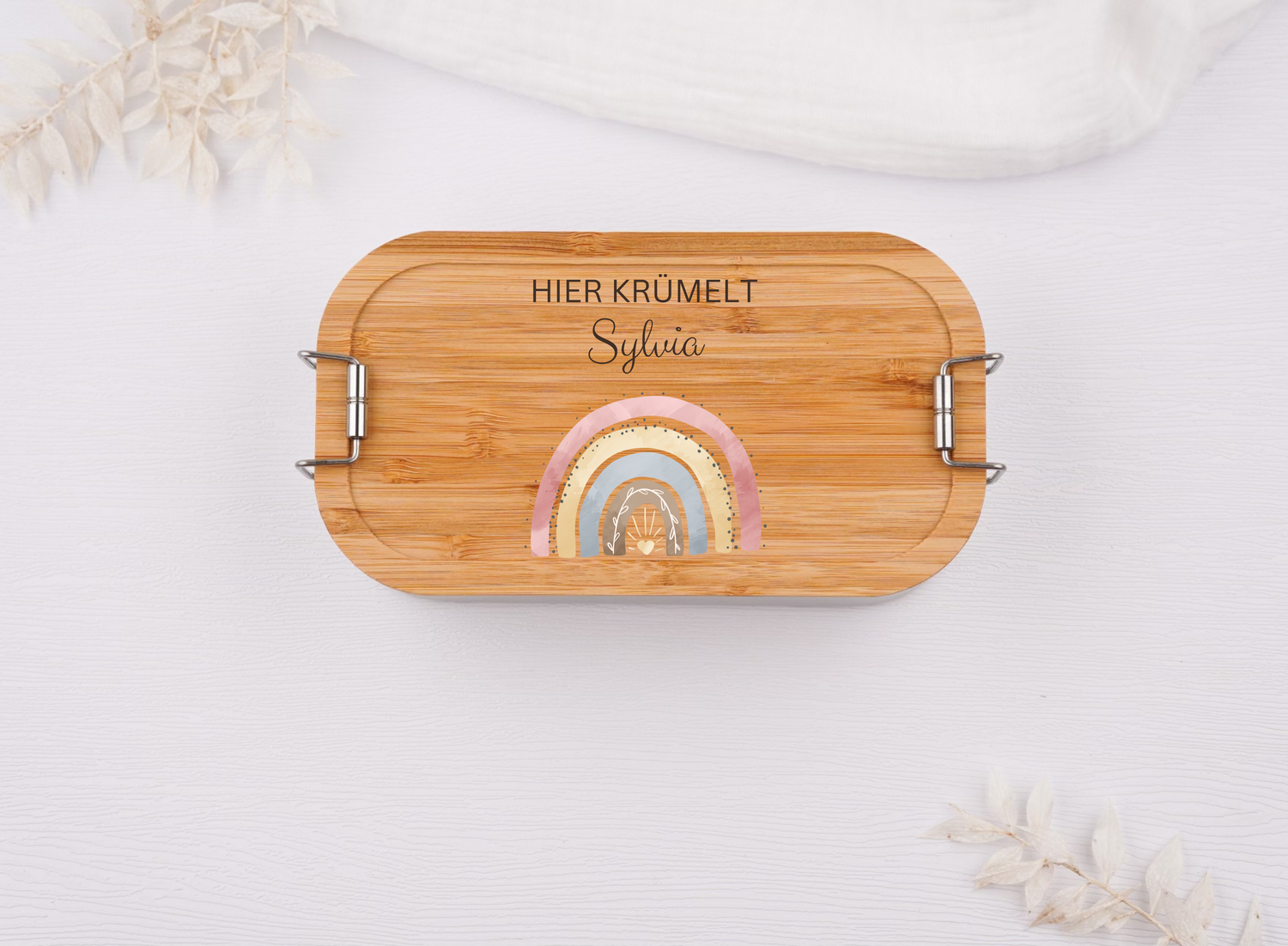 Lunchbox mit Regenbogen