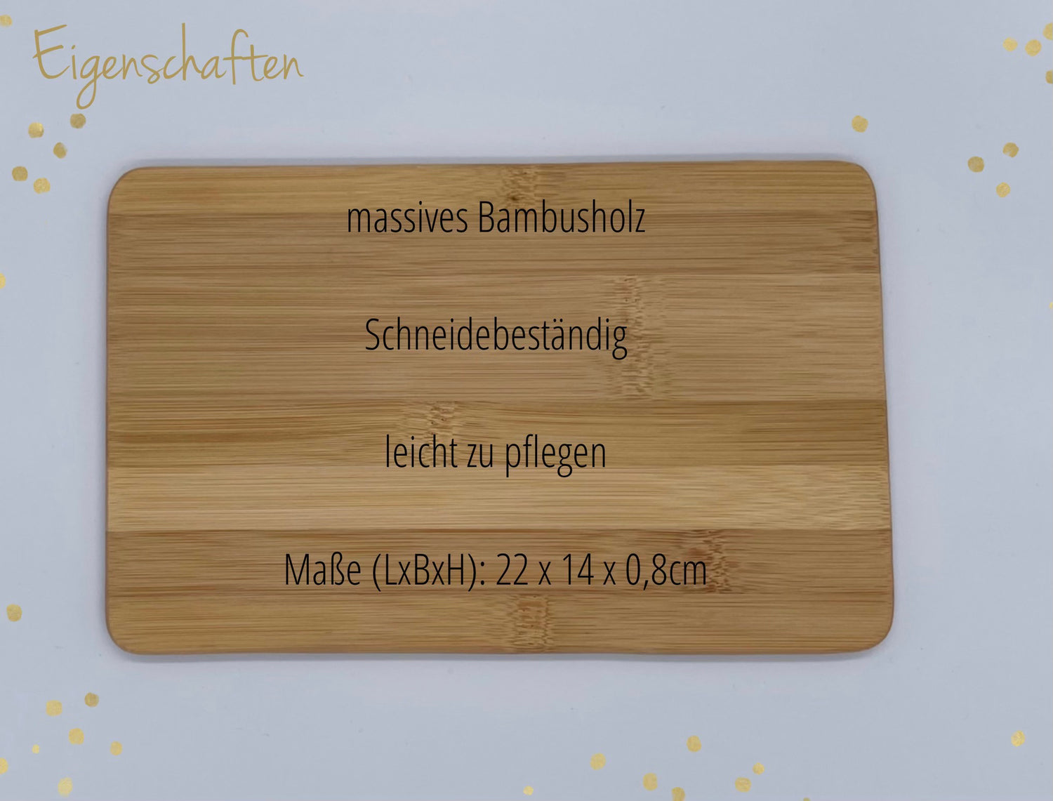 Frühstücksbrett mit Wunschnamen und Blumenkranz - HOLZKINO