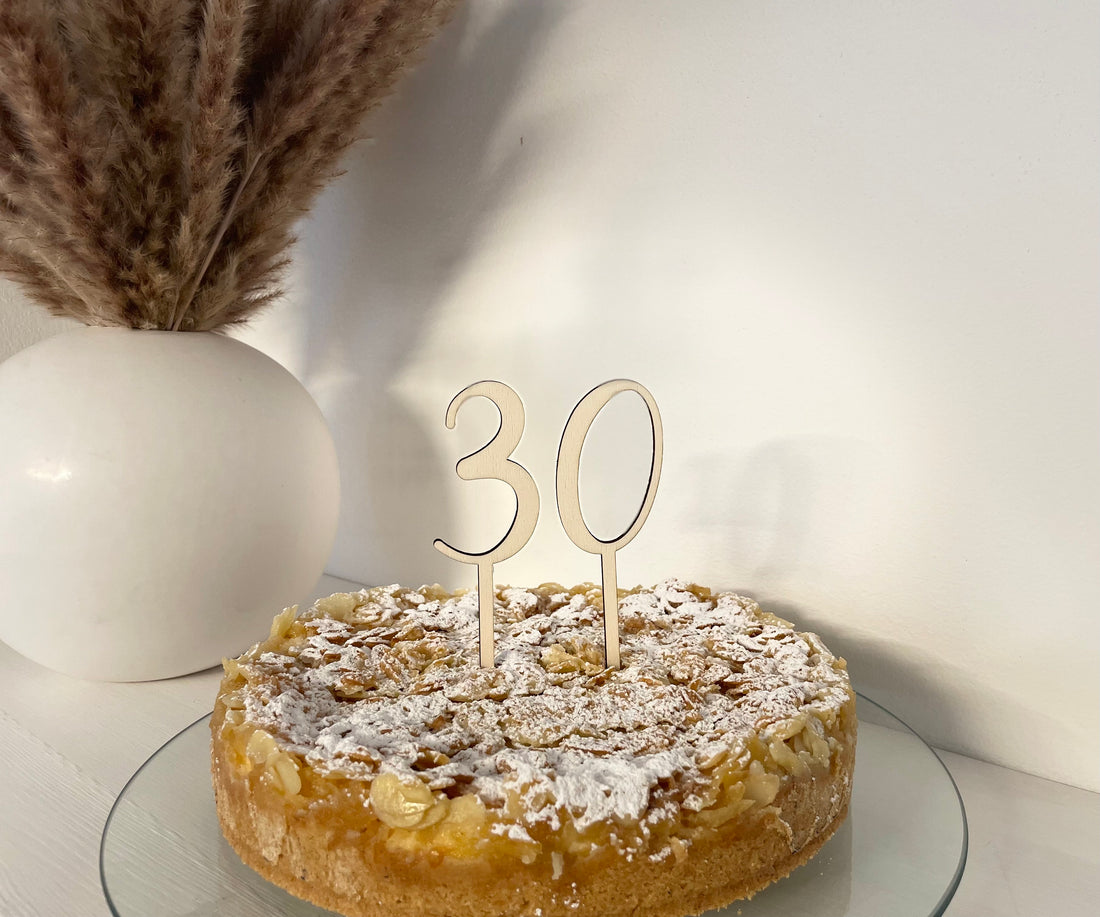 Cake Topper Zahlen Geburtstag - HOLZKINO