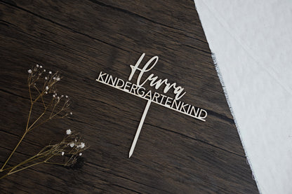 Cake Topper Hurra Kindergarten - HOLZKINO