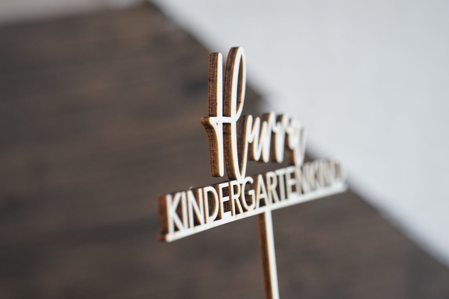 Cake Topper Hurra Kindergarten - HOLZKINO